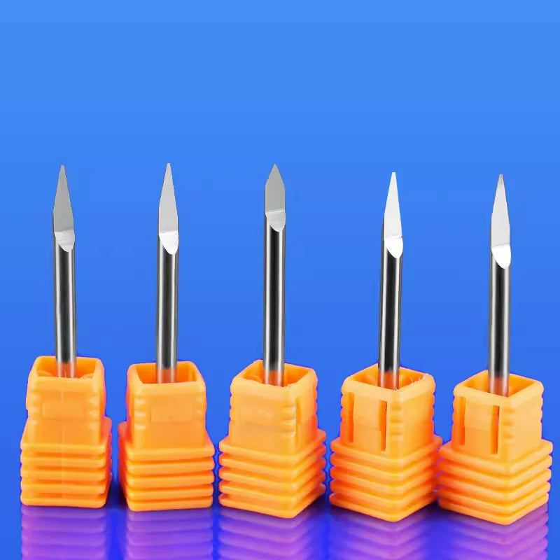Single Flute Engraving Bit for Metal - 1/8″ Shank