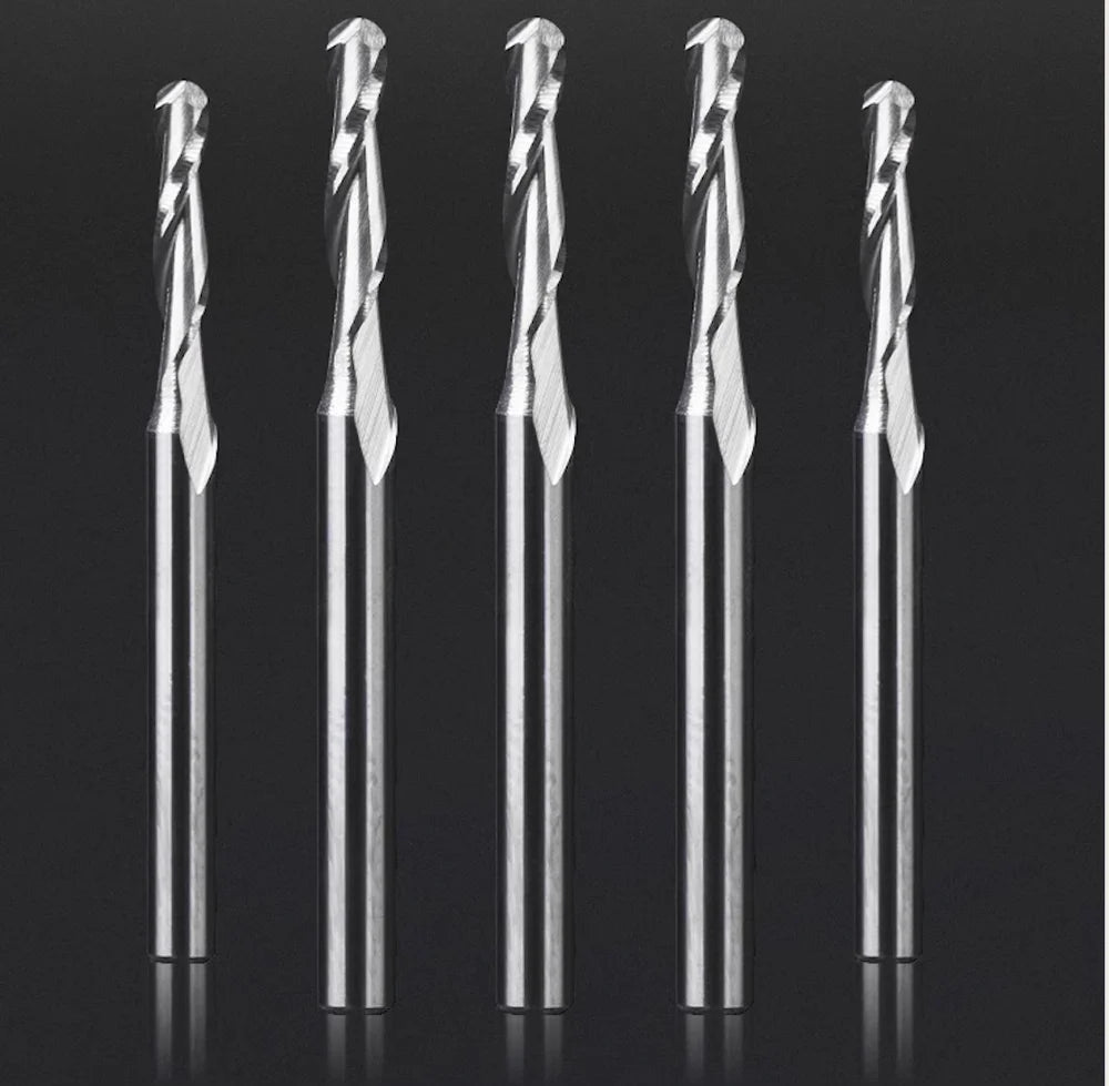 Two Flute Ball Nose Bit - 1/8″ Shank