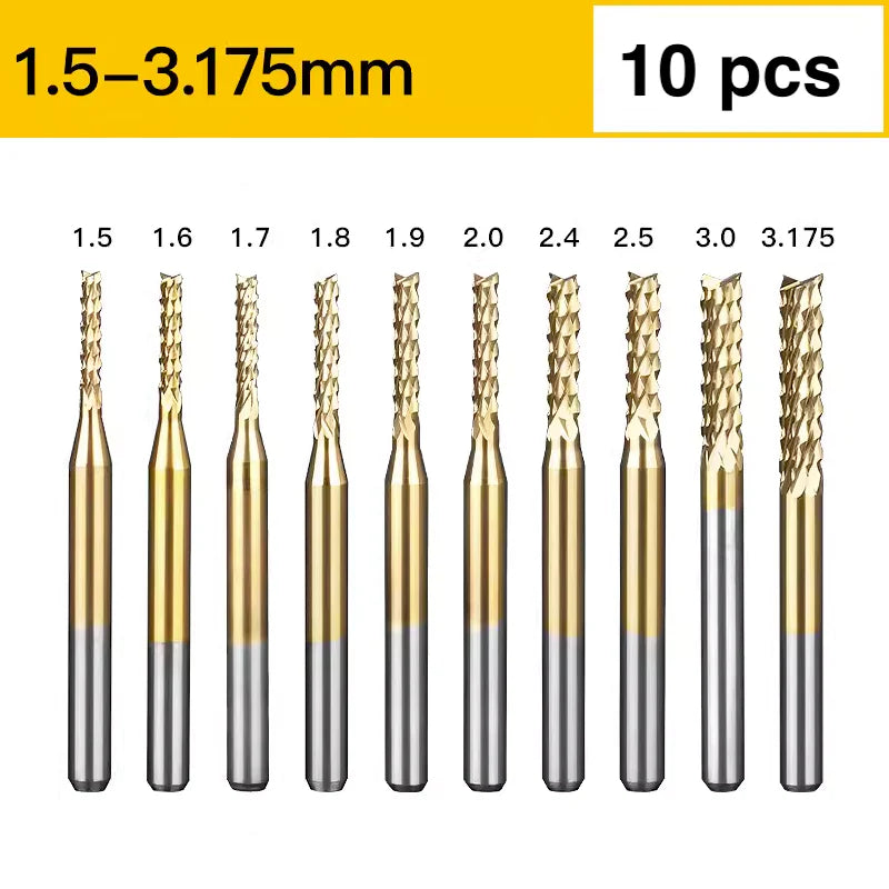 TiN Coating Corn Bit - 1/8″ Shank