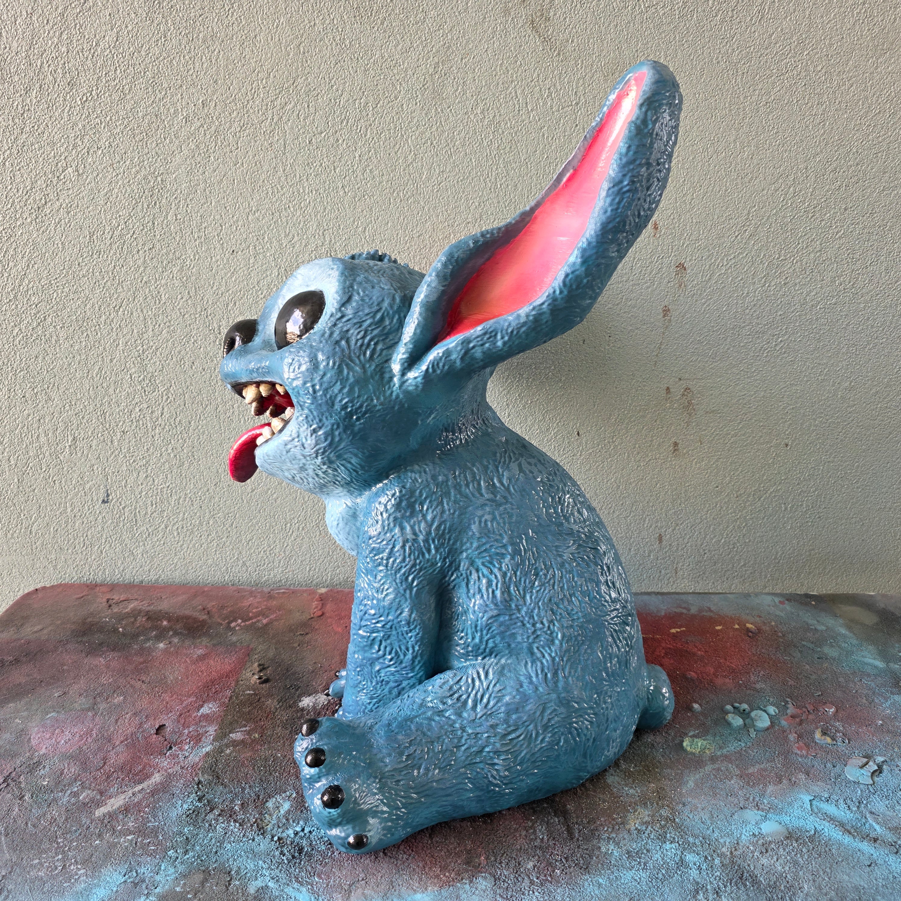 Life-Size 1:1 Scale Stitch Statue – 3D Printed Fan Art