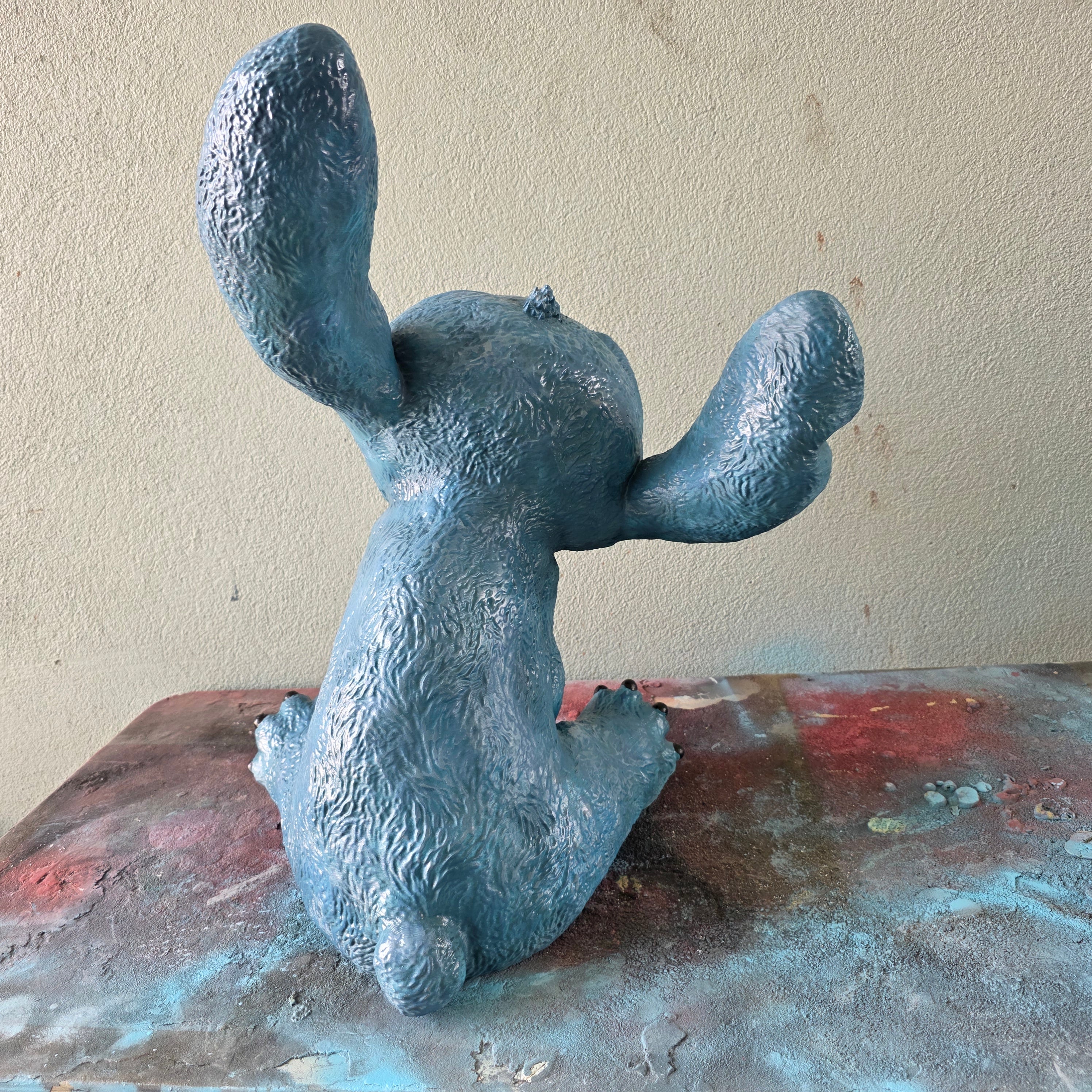 Life-Size 1:1 Scale Stitch Statue – 3D Printed Fan Art