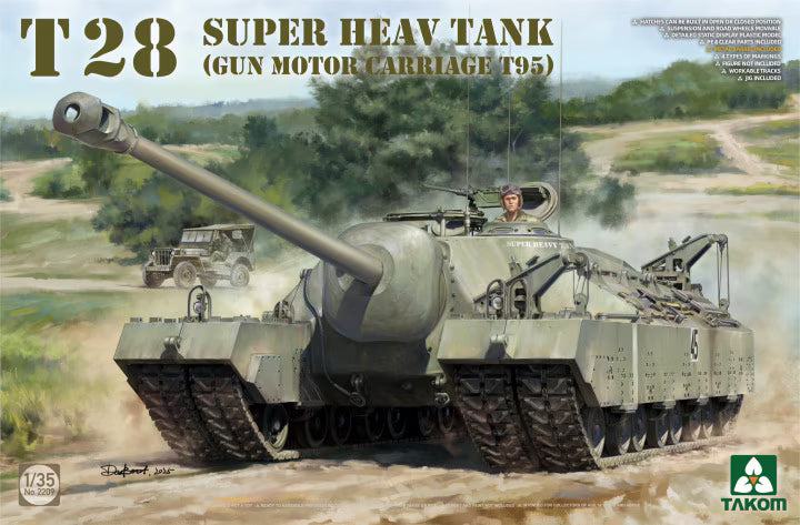 T28 Super Heavy Tank (Gun Motor Carriage T95) Takom | No. 2209 | 1:35