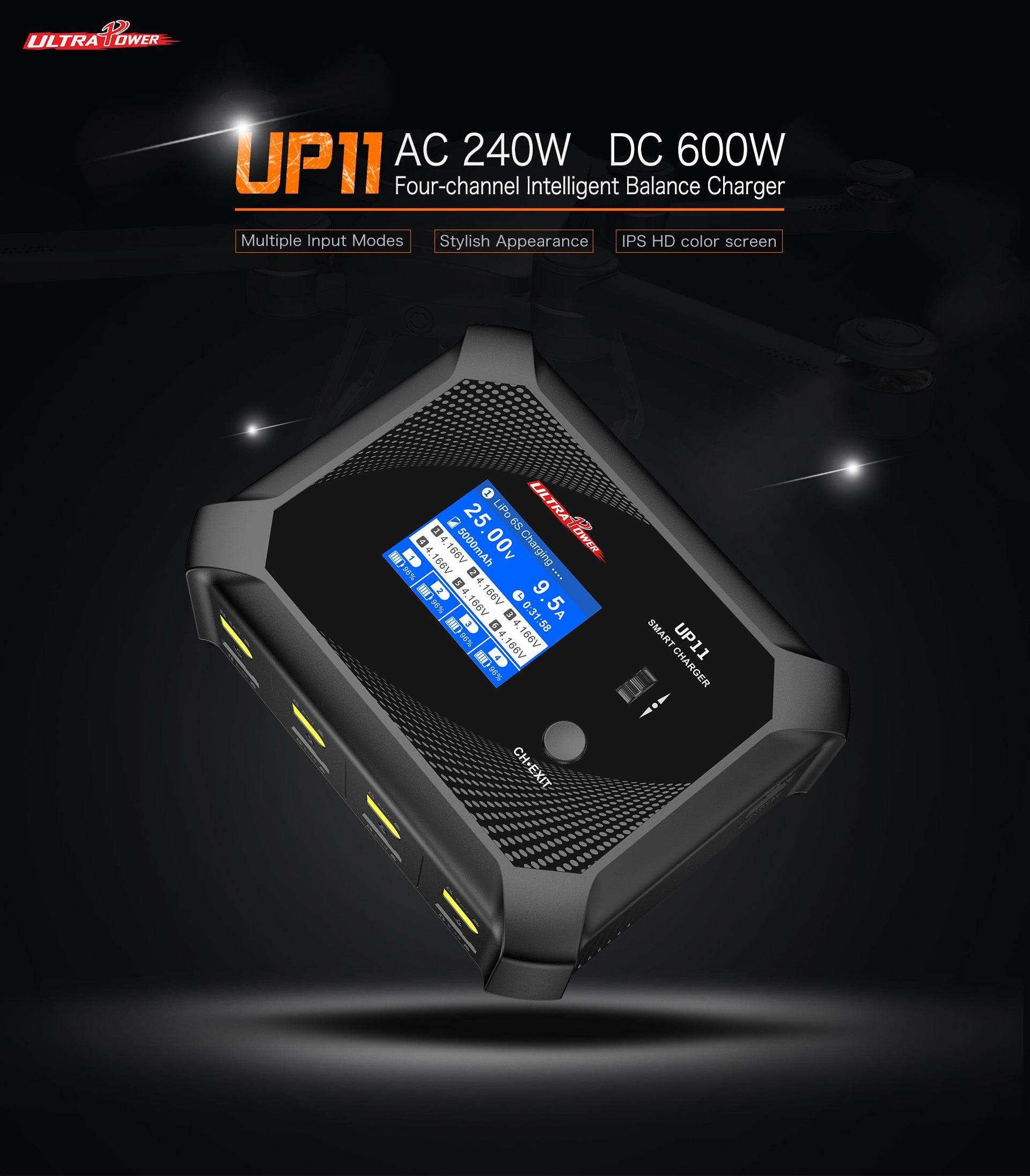 Ultra Power 11 4x60w Quad Output AC/DC Charger - Rising Sun FPV