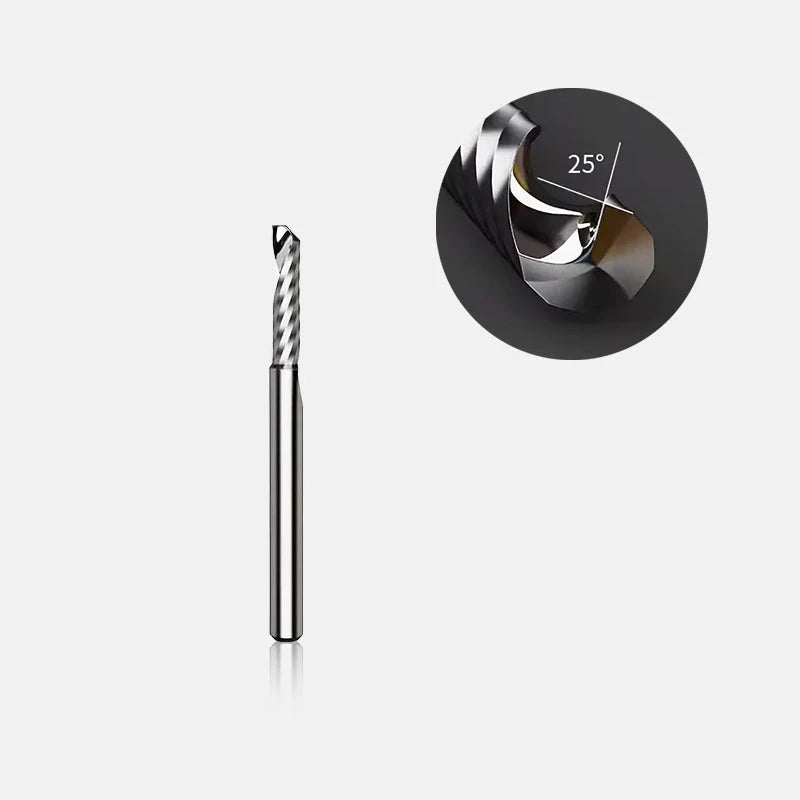 Spiral 'O' Single Flute Bit for Metal - 1/8″ Shank