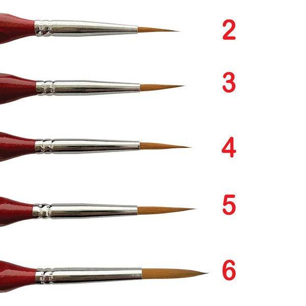 SYNTHETIC HAIR DETAIL PAINT BRUSH - SINGLE - Rising Sun FPV