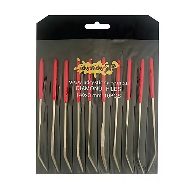 Icky Sticky 10 PIECE CURVED DIAMOND FILE SET