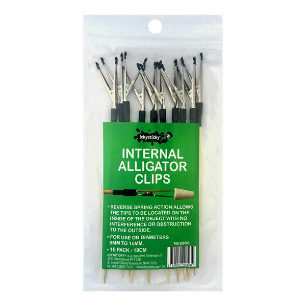 Icky Sticky ALLIGATOR CLIPS 10PK