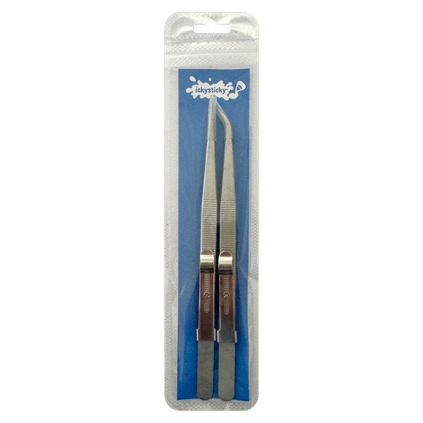 Icky Sticky SLIDE LOCK TWEEZERS 2PK