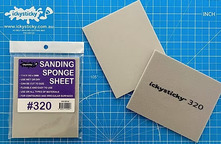 Icky Sticky SANDING SPONGE SHEET ASSORTED GRITS