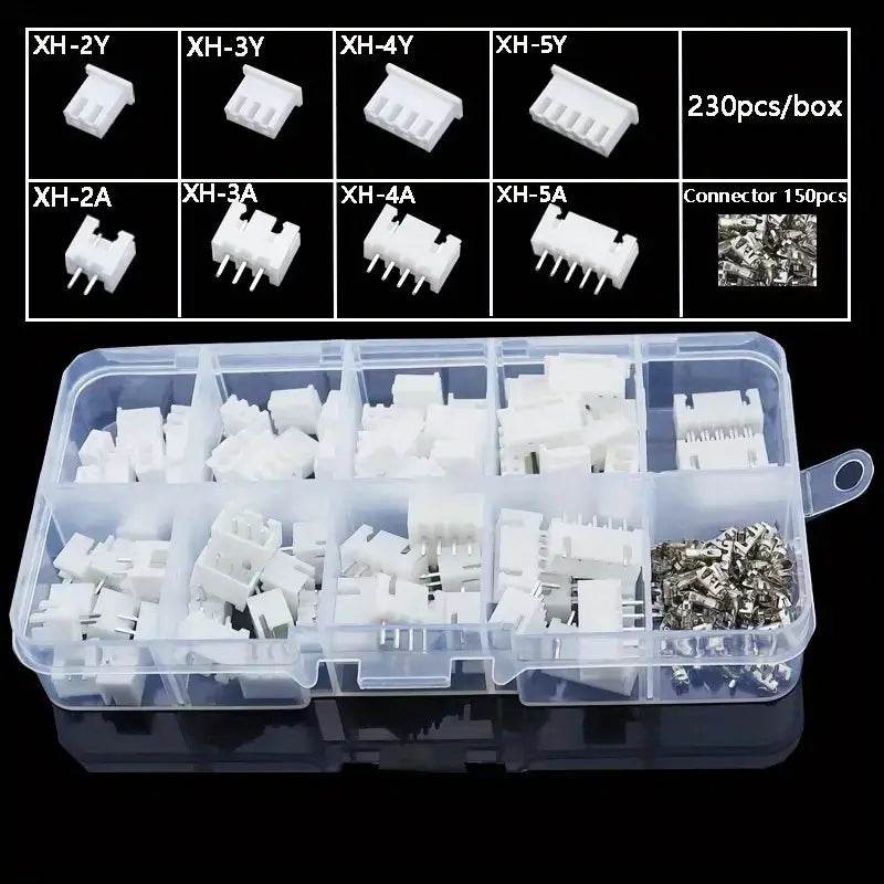 230pcs XH 2.54mm Pitch Terminal Kit Pin Header JST Terminal Blocks - Rising Sun FPV