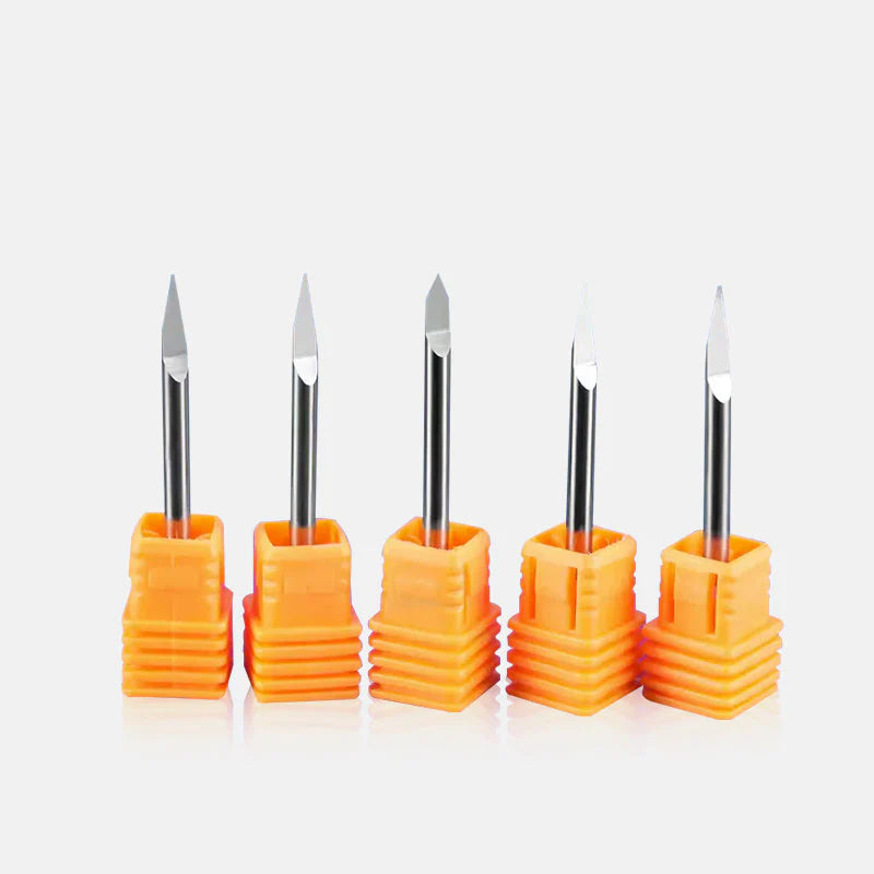 Single Flute Engraving Bit for Metal - 1/8″ Shank