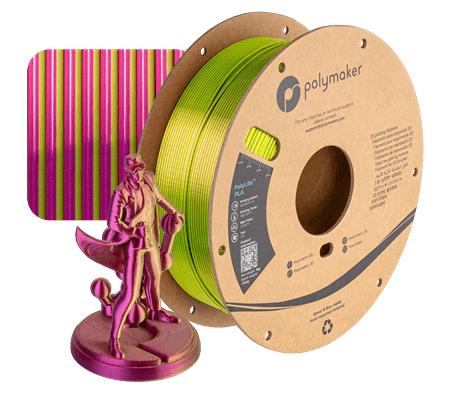 Polymaker PolyLite Dual Silk PLA 1kg 1.75mm Filament - Rising Sun FPV