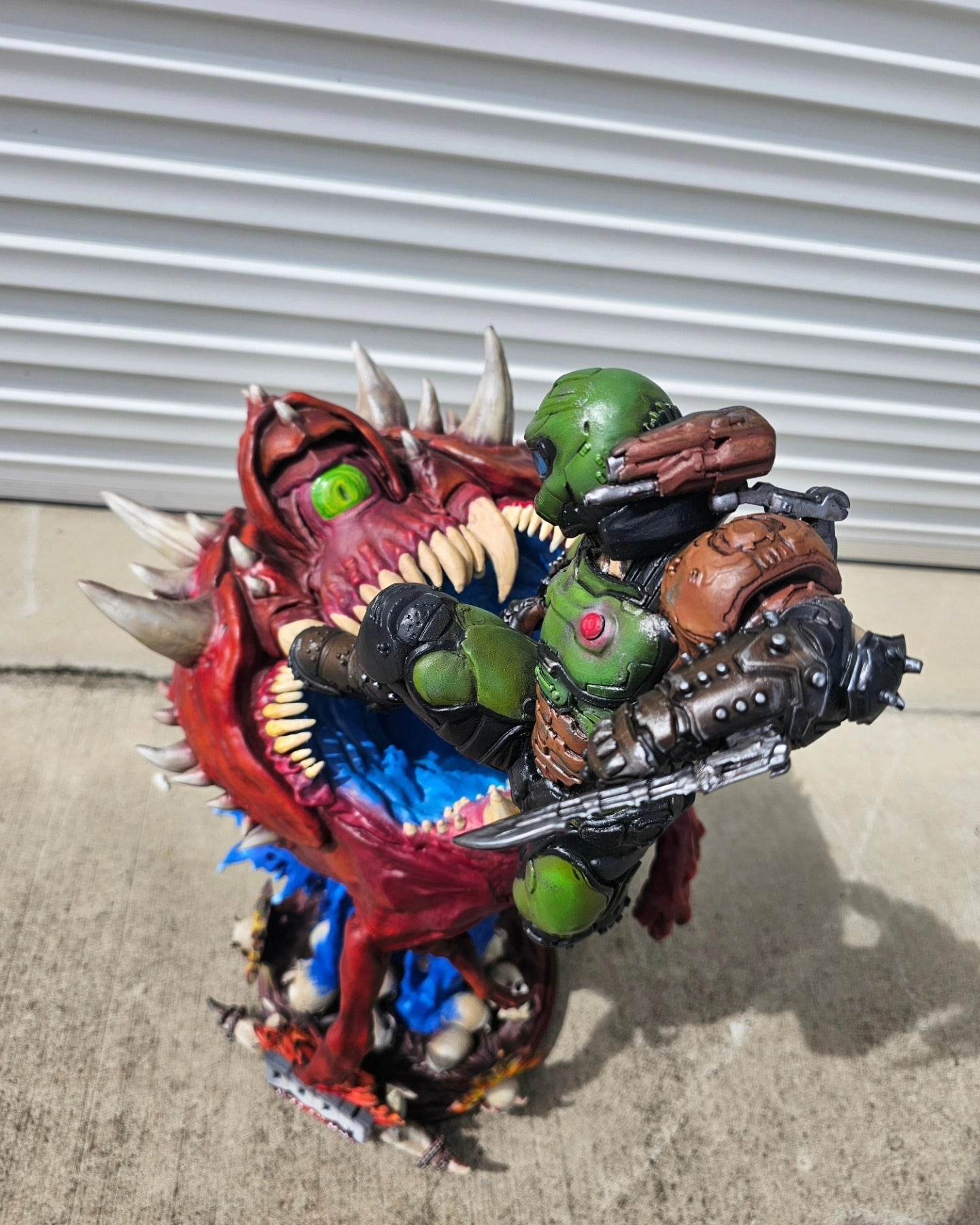 Doom Slayer vs Cacodemon Centrepiece Prop - Rising Sun FPV