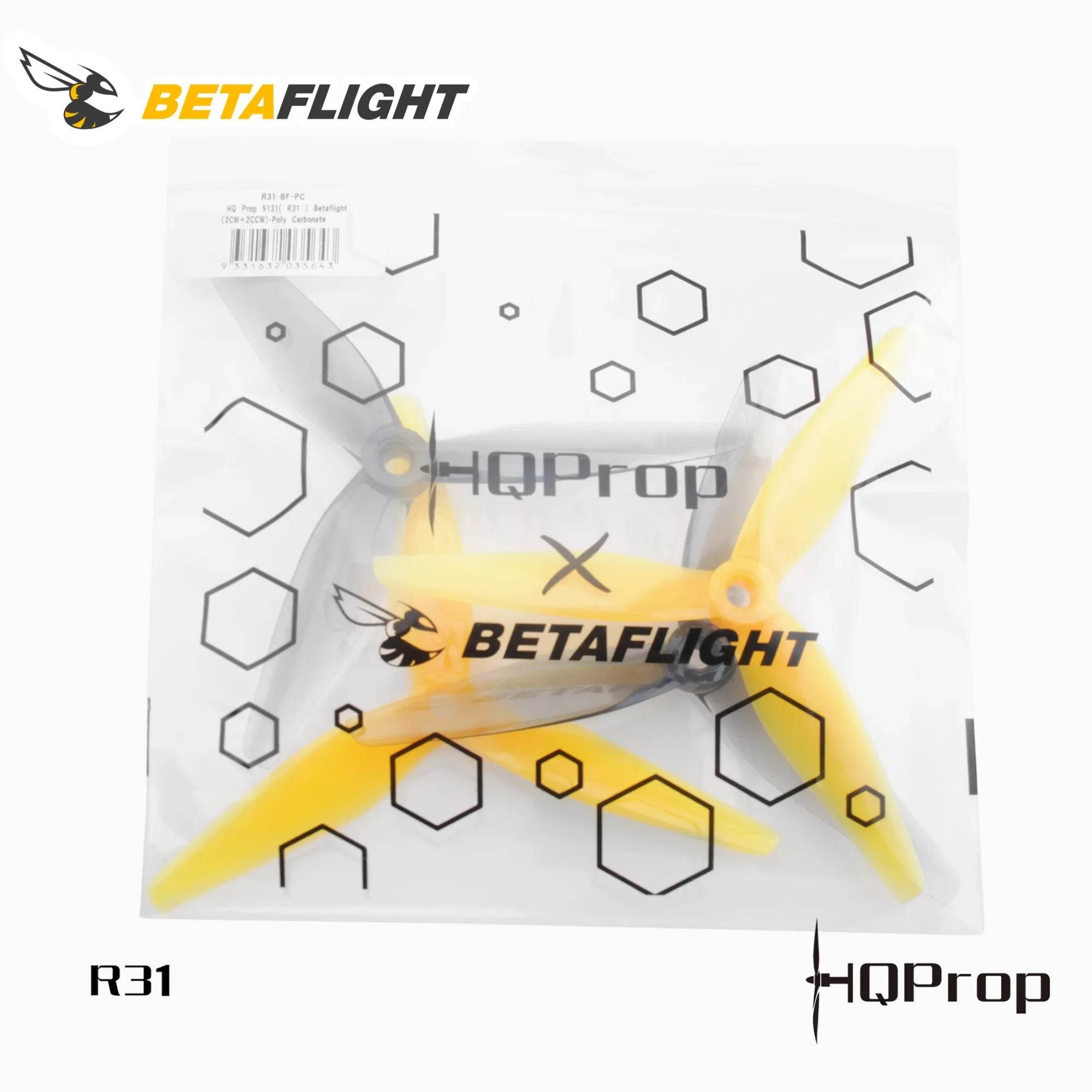 HQProp 5131(R31) (2CW+2CCW)-Poly Carbonate - Rising Sun FPV