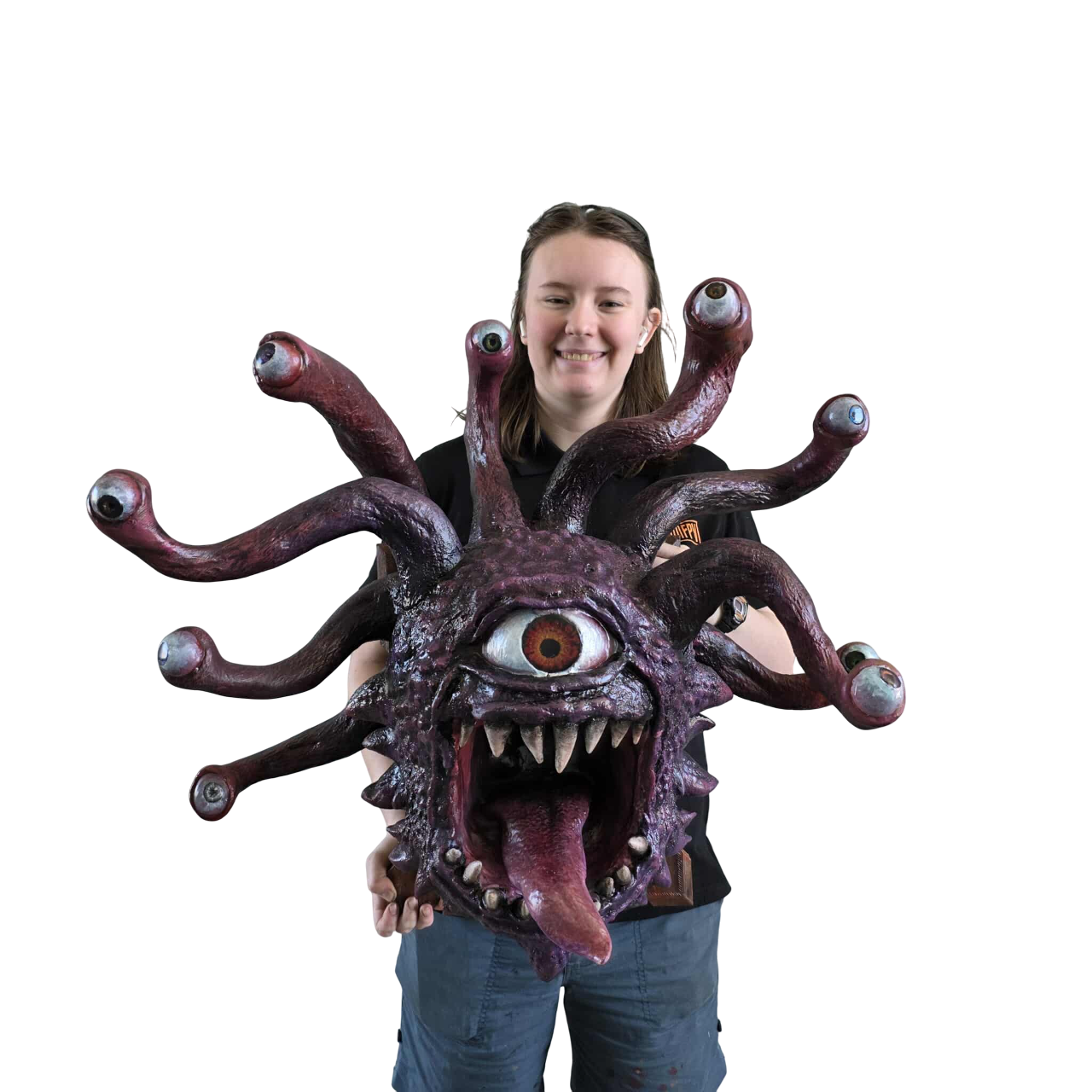 D&D Beholder Head Trophy Plaque - 3D Print/Painted