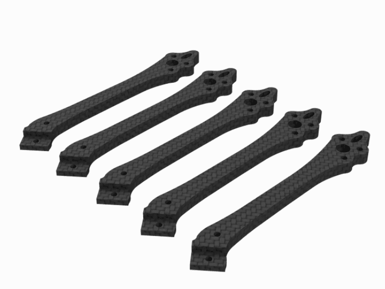 Southeast Typhon V7 T700 - set of arms (5pcs) - Rising Sun FPV