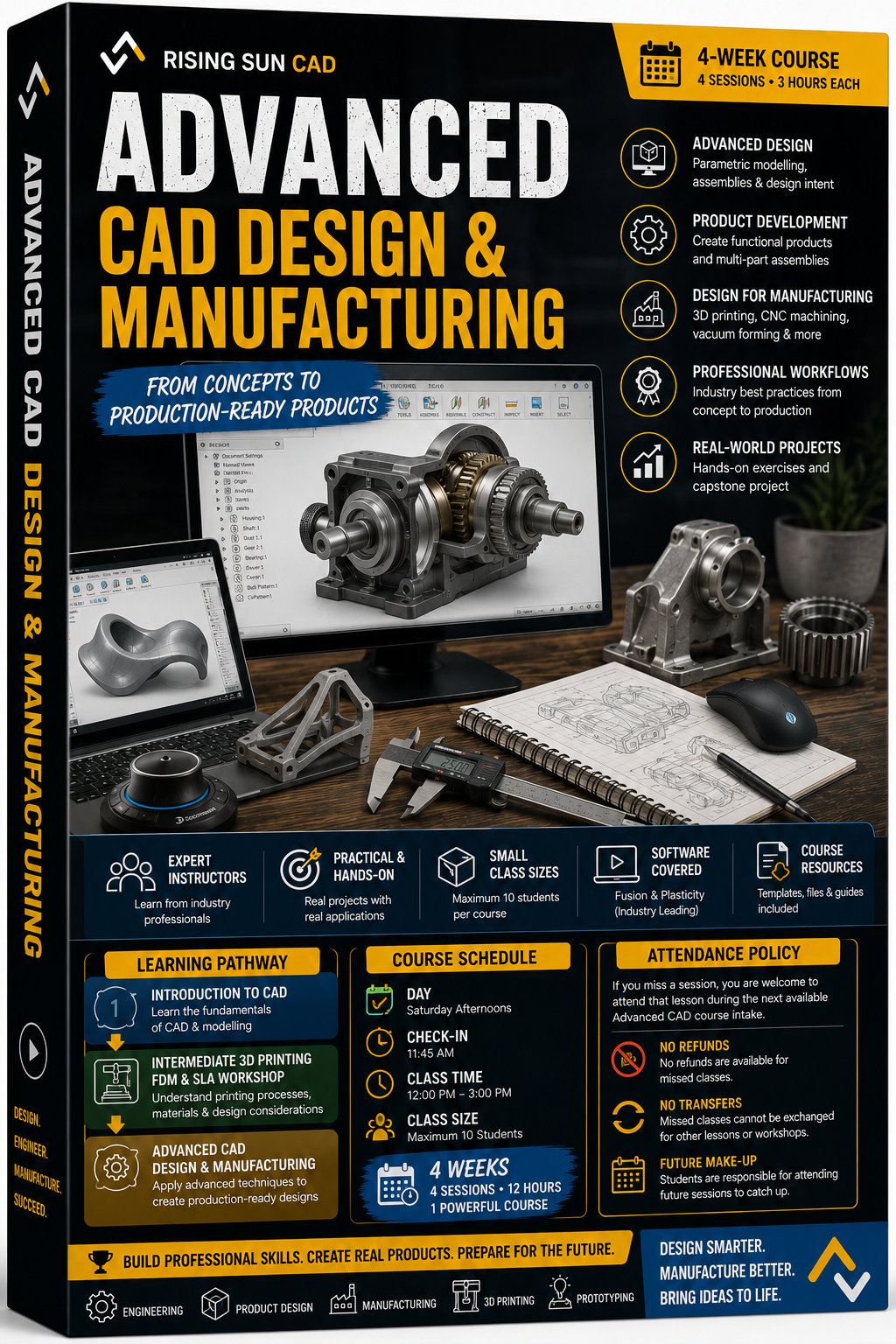 Lessons - ADVANCED CAD DESIGN & MANUFACTURING - July Course