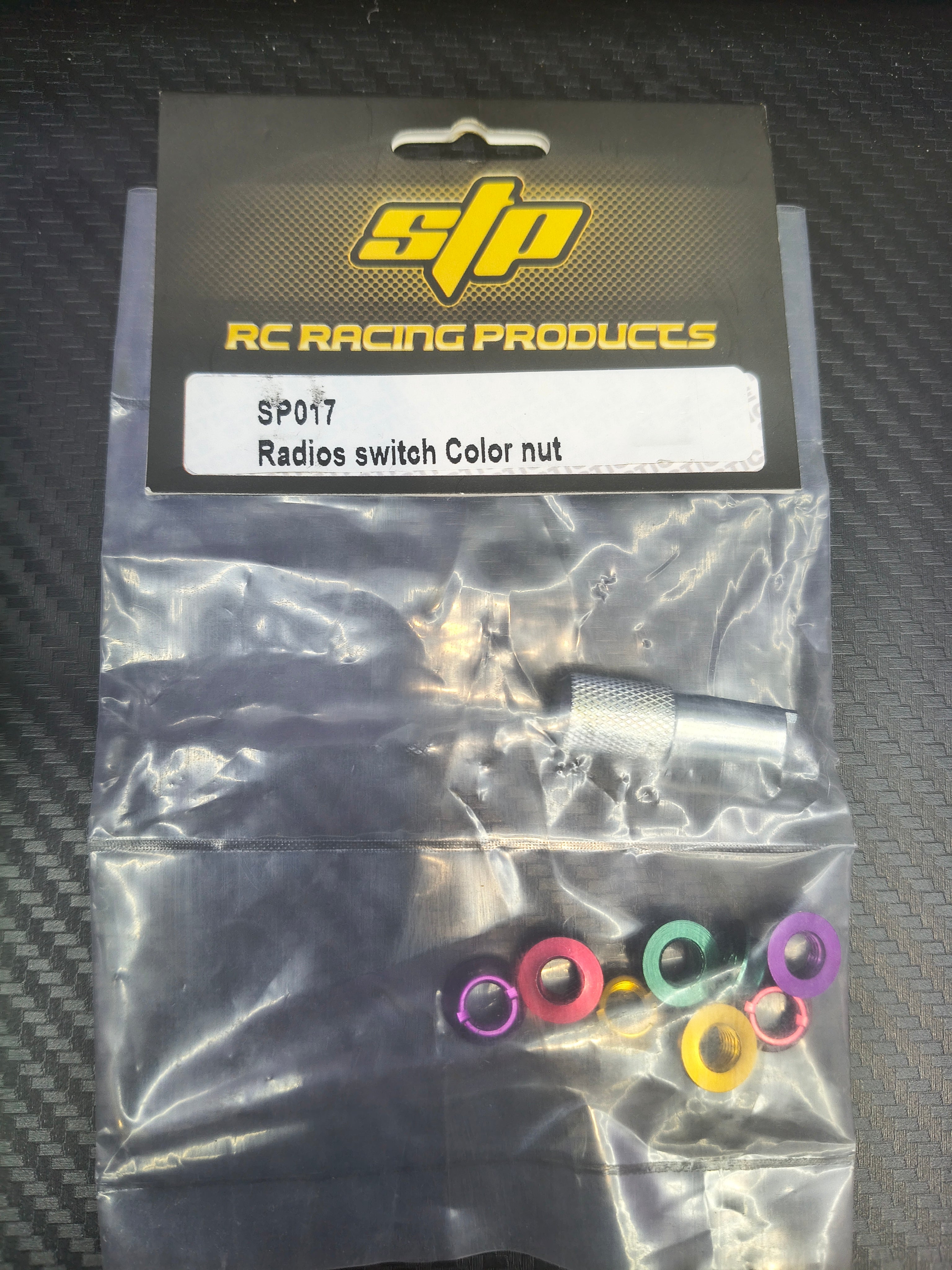 Radio switch color nuts
