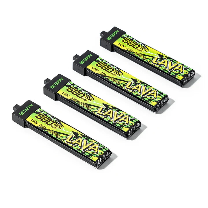 LAVA II 1S 580mAh Battrey 95C (4PCS)