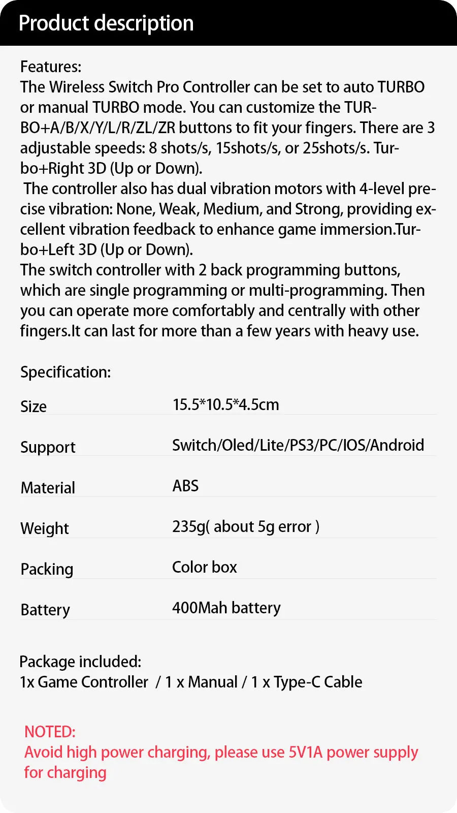 Wireless Switch Controller - Compatible with Aspire Robotics Kits