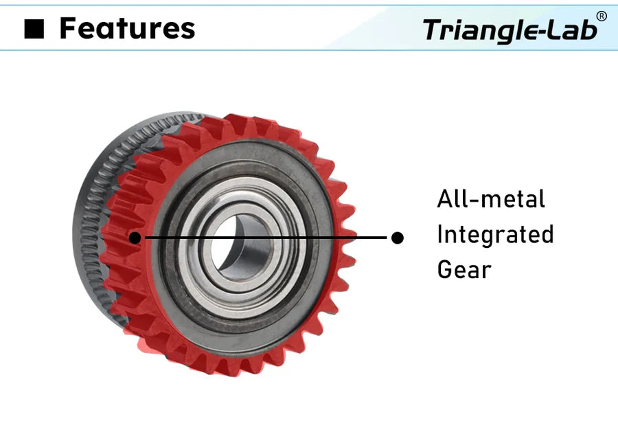 Creality K1C/K1/K1 Max Metal Extruder Gear (DLC Coating) By Trianglelab