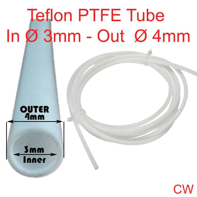 Teflon PTFE Bowden Tube (3mm ID x 4mm OD) - Rising Sun FPV