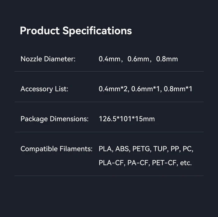 Creality K2 Unicorn Nozzle for K2 Series / Creality Hi