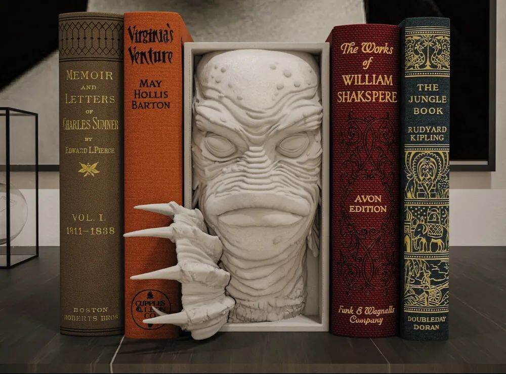 3D Printed Bookshelf Spacers – Custom Shelf Dividers Grey PLA+ & Painted Options - Rising Sun FPV