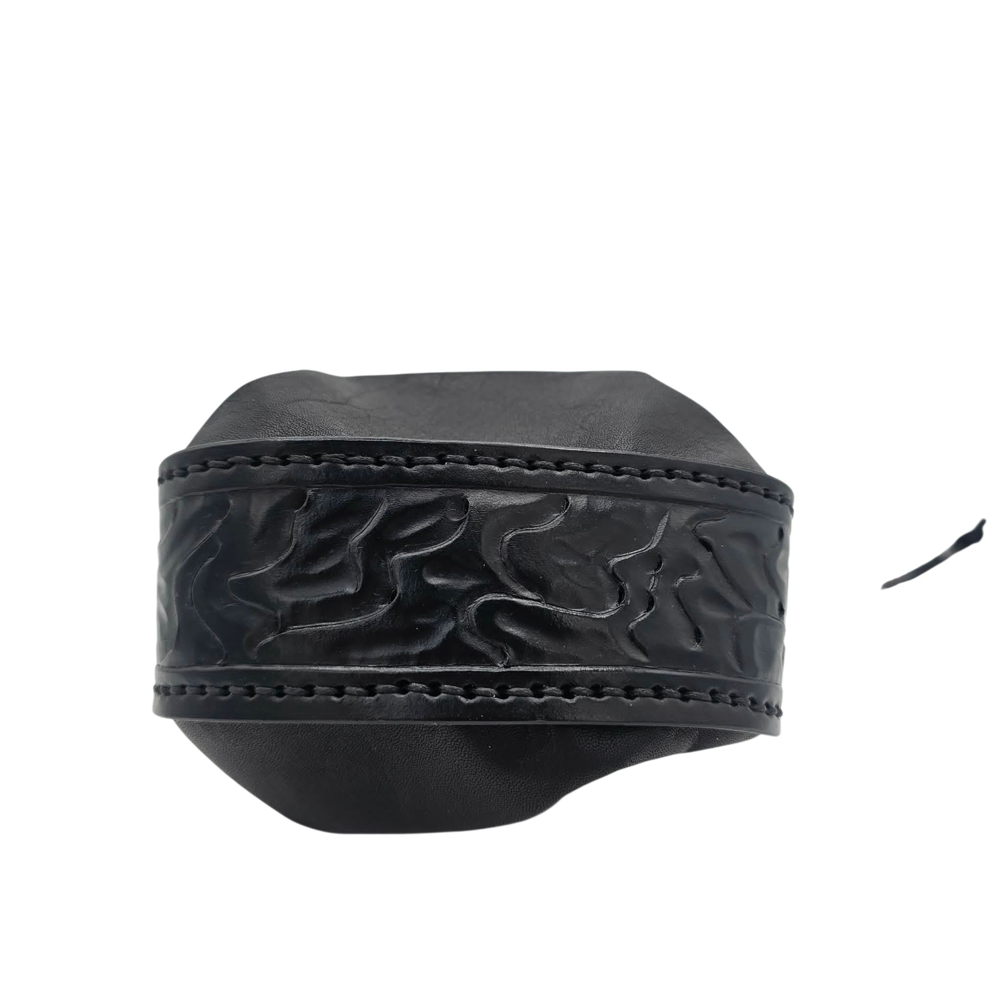 ATD Crafting – Hand-Stitched Leather Dice Bag - Black Pudding