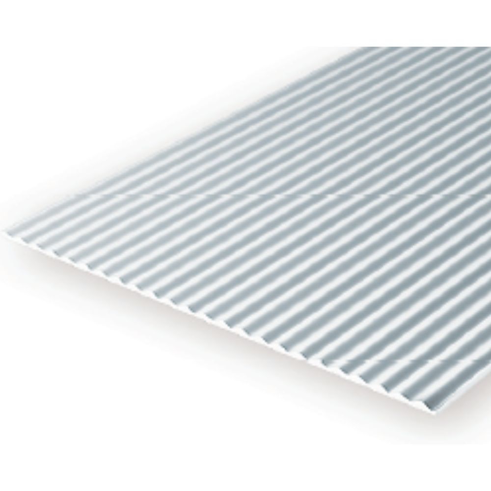 Evergreen 14527 Styrene Metal Siding, .060 in Spacing, 12 x 24 in