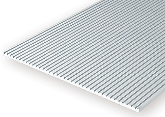 Evergreen 14602 Styrene Car Siding, .160 in Spacing, 12 x 24 in