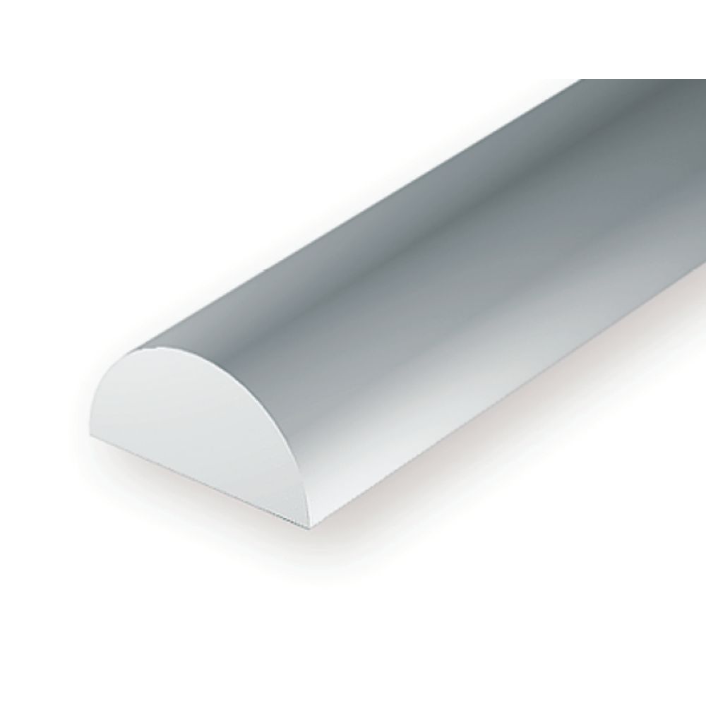 Evergreen 244 Styrene Half Round .125 in (3.2 mm) (3 Pack)
