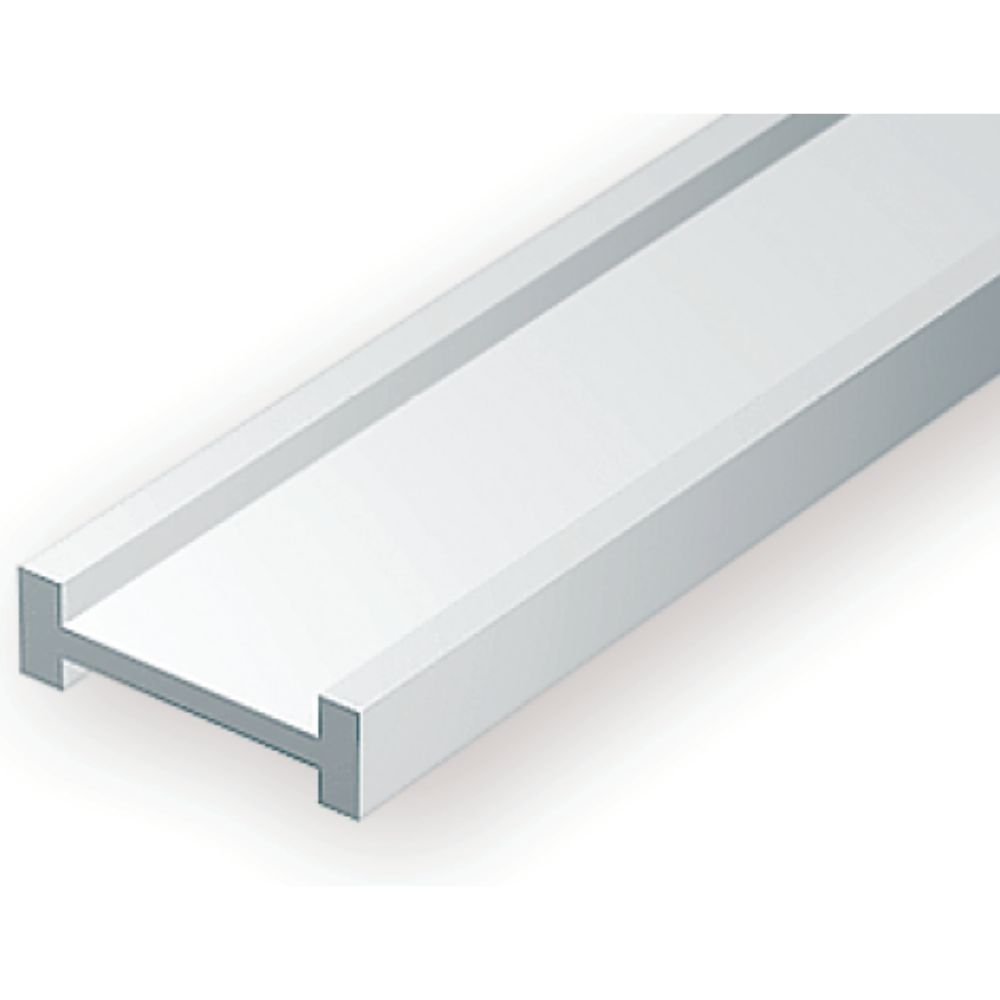 Evergreen 274 Styrene I-Beam .125 in (3.2 mm) (4 Pack)