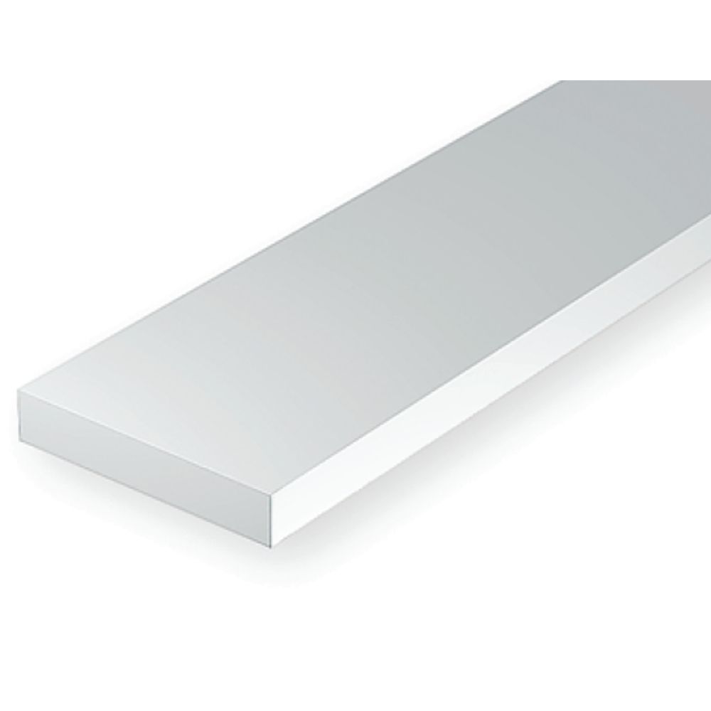 Evergreen 367 Styrene Strip .080 x .156 x 24 in (11 Pack)