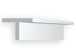 Evergreen 762 Styrene T-Shape 1.42 mm x 14 in (4 Pack)