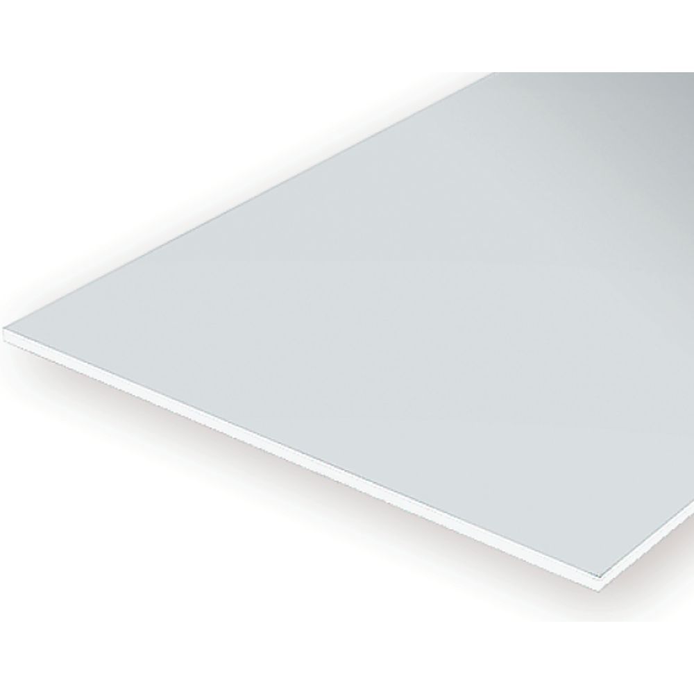 Evergreen 9020 White Styrene Sheet 6 x 12 in, .020 in Thick (3 Pack)