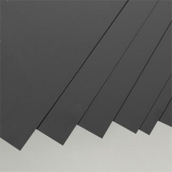 Evergreen 9111 Black Styrene Sheet 8 x 21 in, 0.25 mm Thick (8 Pack)