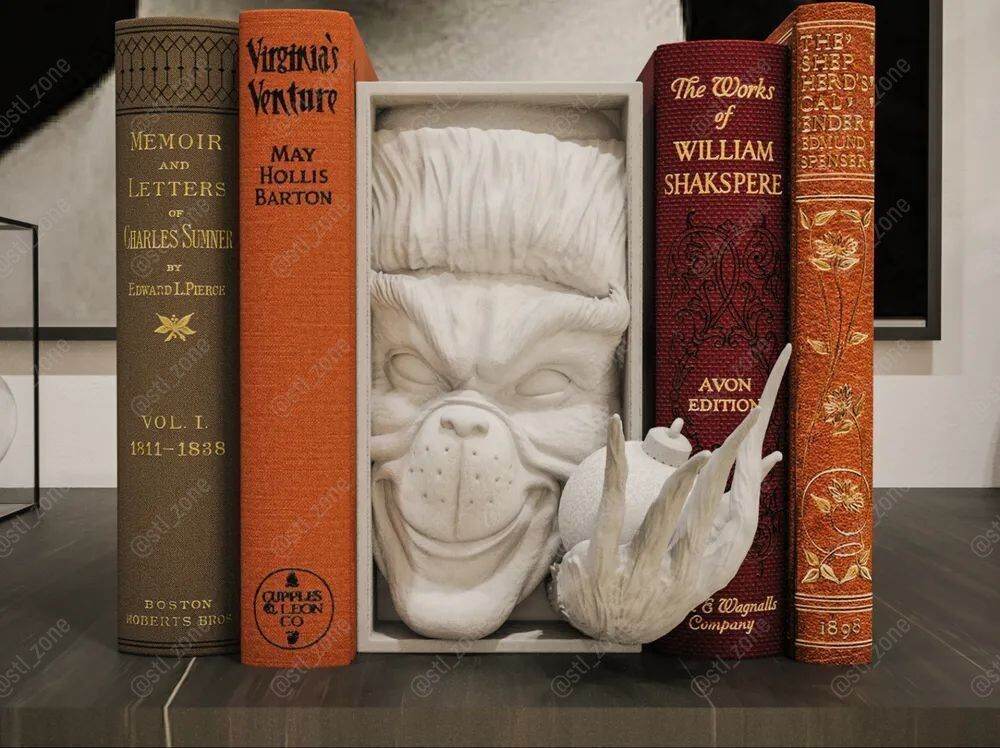 3D Printed Bookshelf Spacers – Custom Shelf Dividers Grey PLA+ & Painted Options - Rising Sun FPV