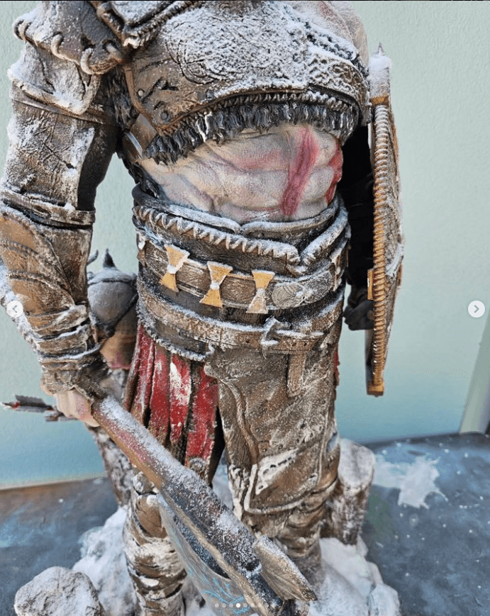 Kratos God of War Ragnarok Large Centrepiece Statue - Rising Sun FPV