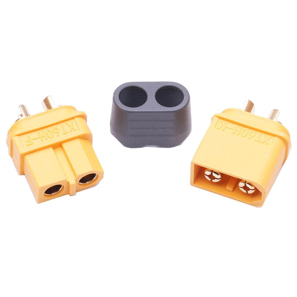 Plexa XT60 Female and Male Connectors with Sheath (pack of 10) - Rising Sun FPV
