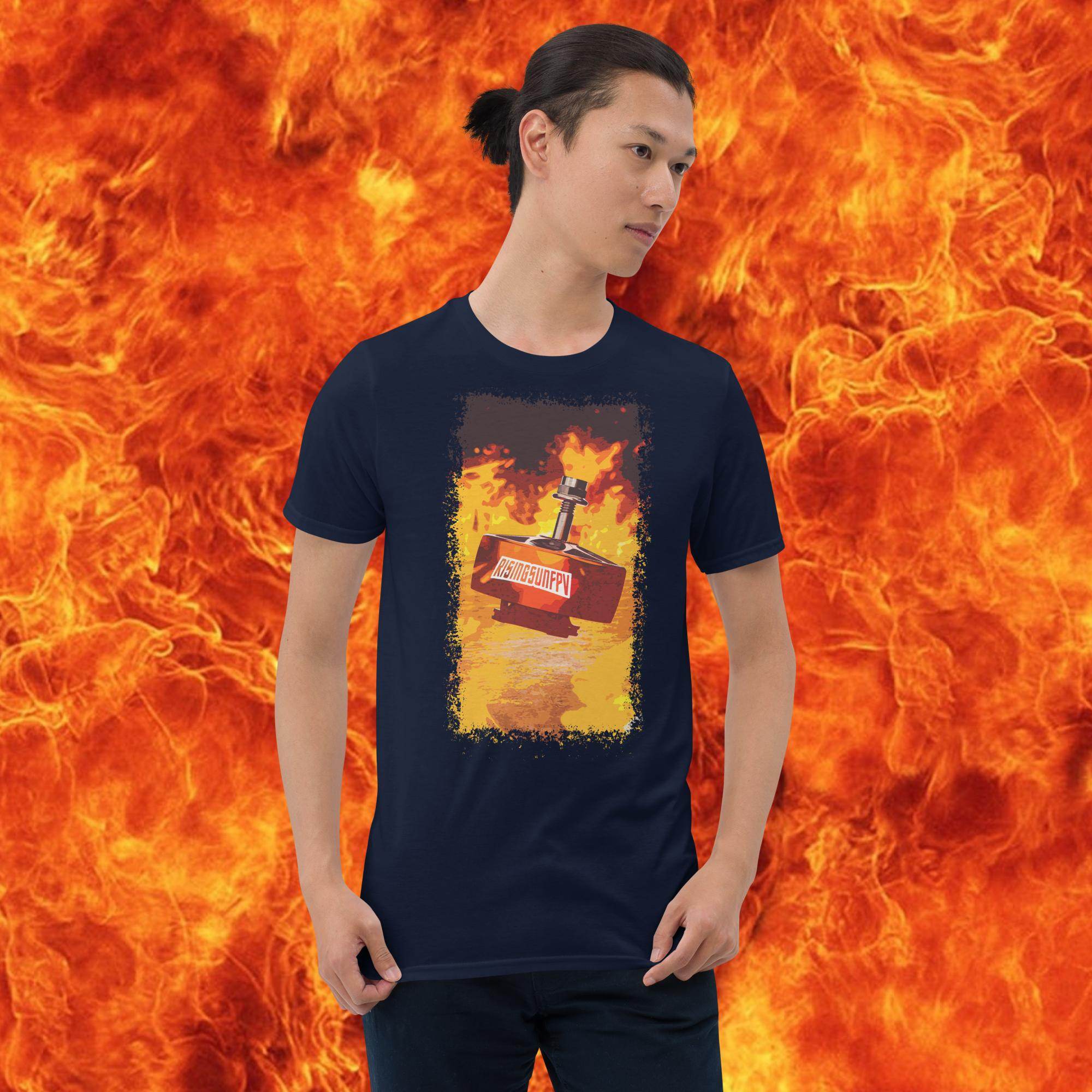 Spinny Boi T-Shirt - Rising Sun FPV