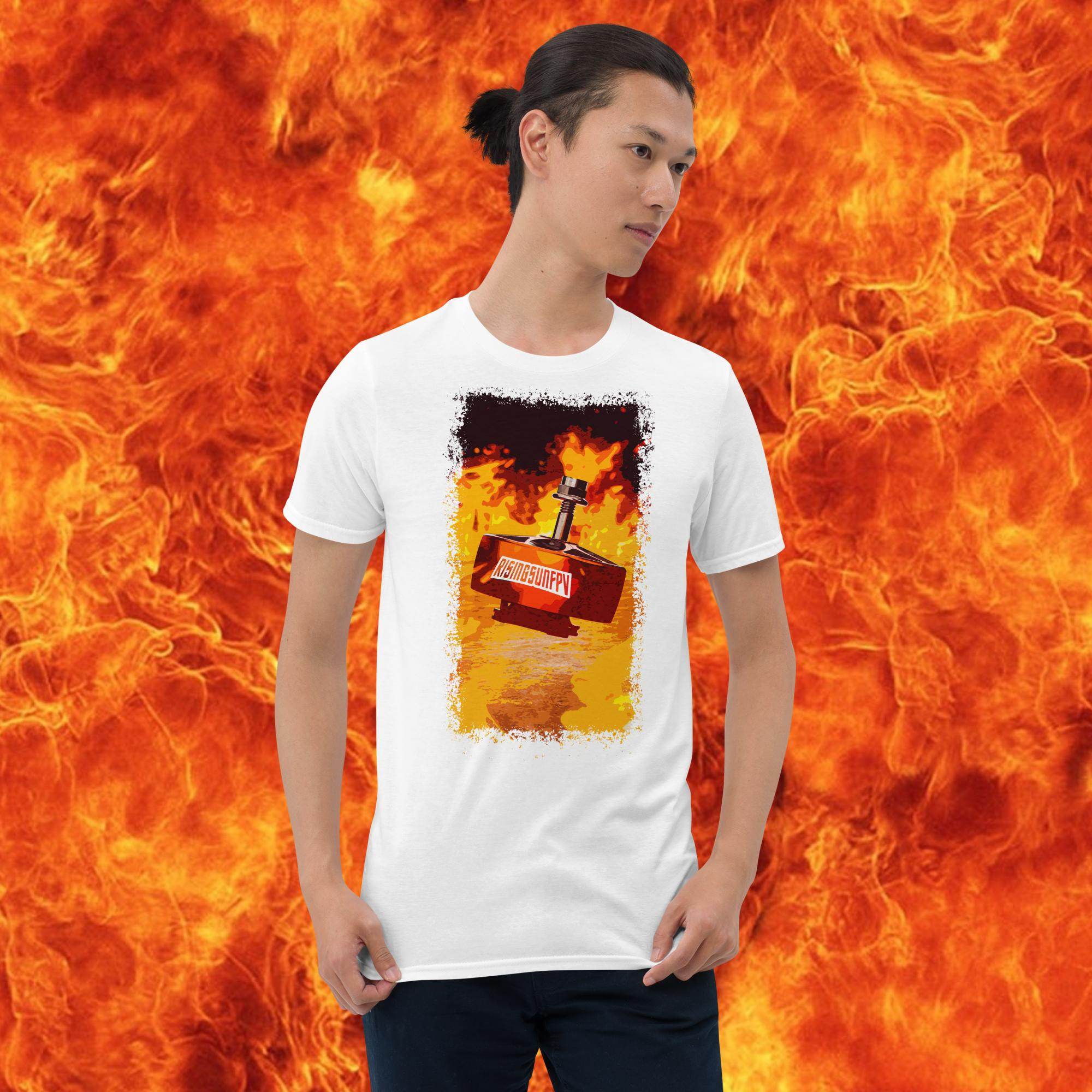 Spinny Boi T-Shirt - Rising Sun FPV