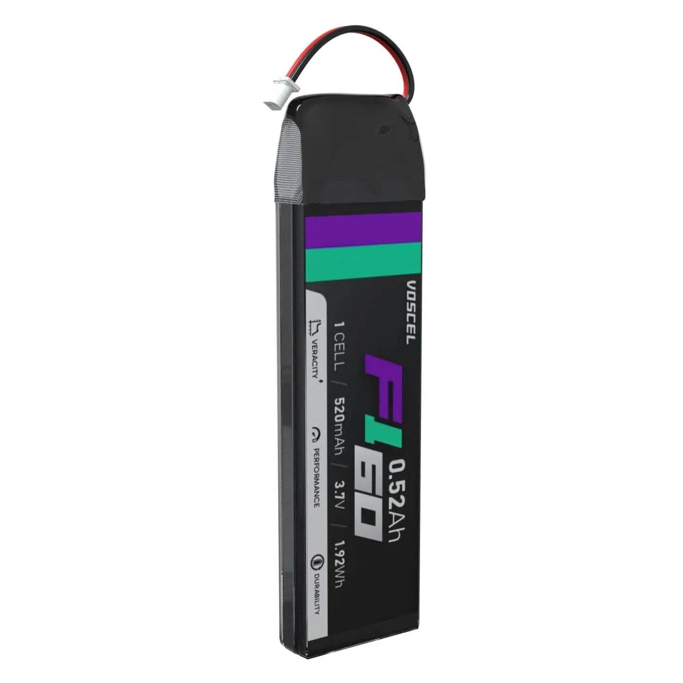 Voscel F160 520mAh 1S 60C 3.7V 1.92Wh Battery with BT2.0 - Rising Sun FPV