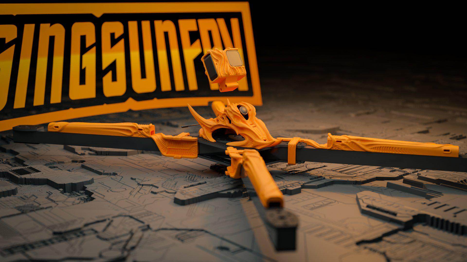 Big Fu*kin WEDGE (BFW) X-CLASS Frame - Rising Sun FPV