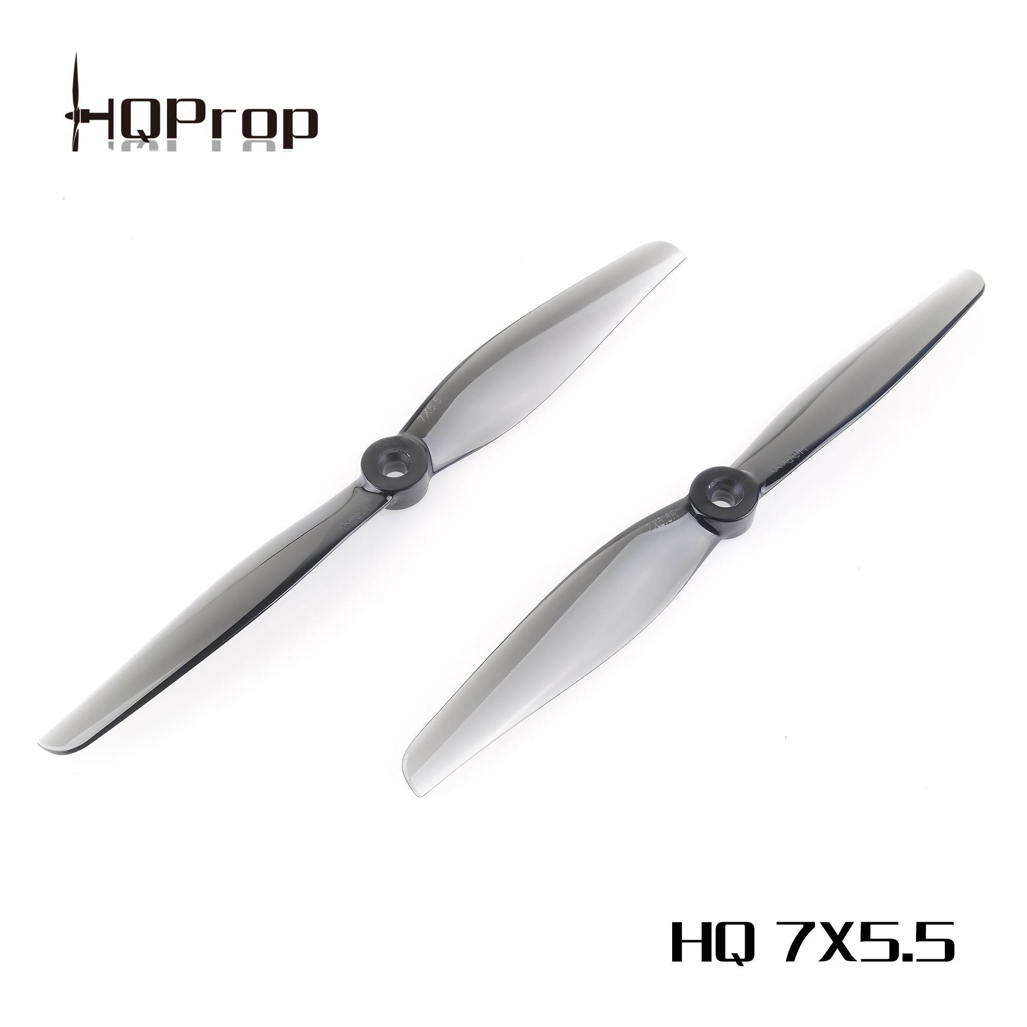 HQProp 7X5.5 Light Grey (2CW+2CCW)-Poly Carbonate - Rising Sun FPV