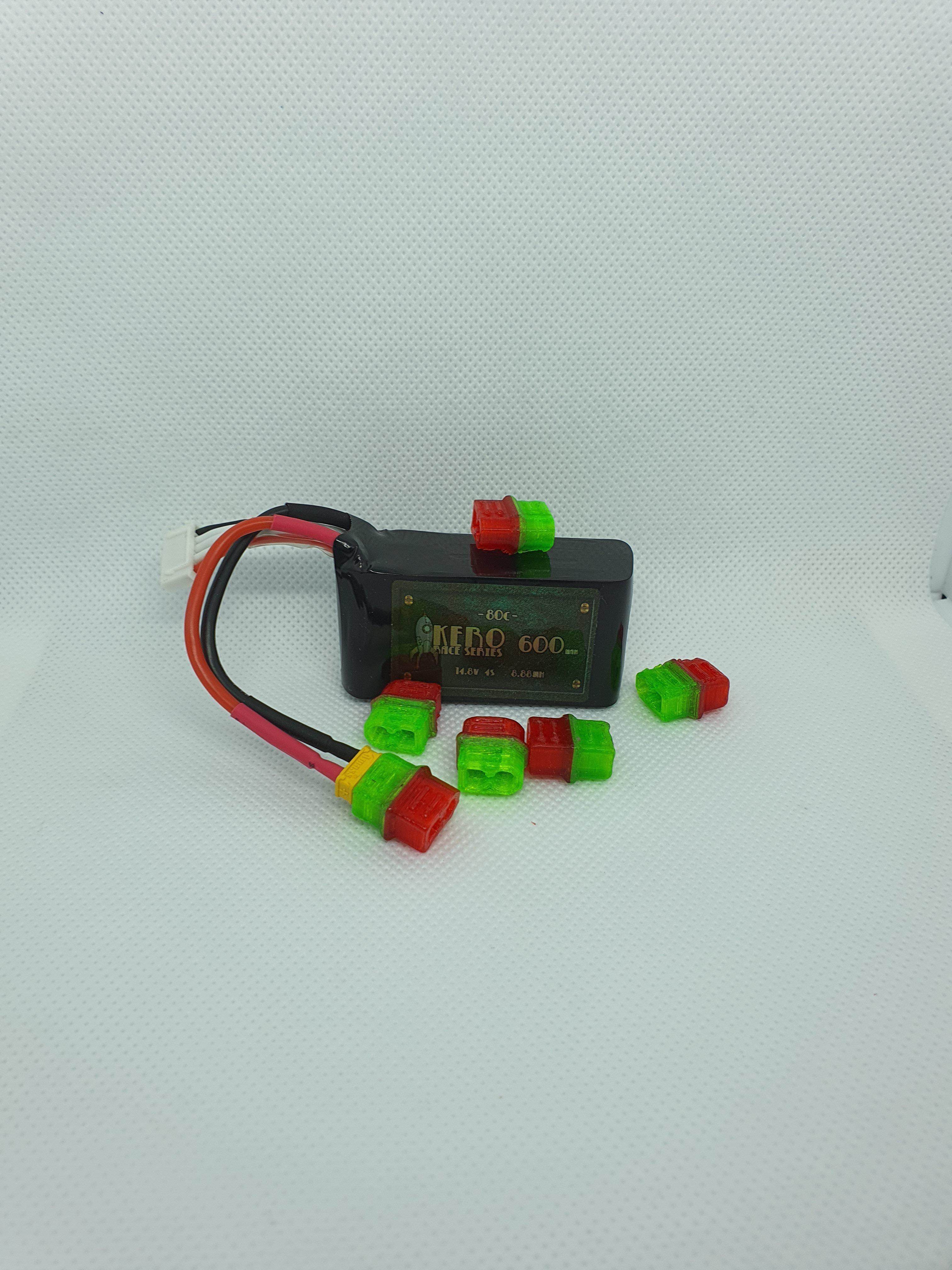 XT30 Dual Colour Cap Protector Printed in TPU - Rising Sun FPV