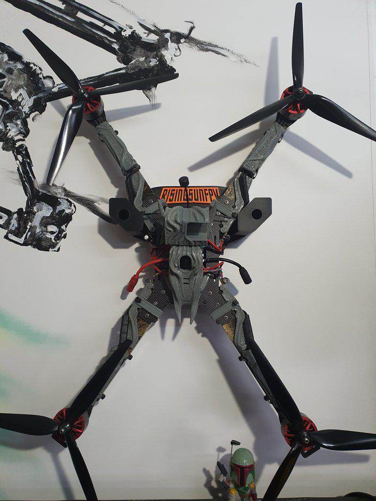 Big Fu*kin WEDGE (BFW) BEAST Class Frame - Rising Sun FPV