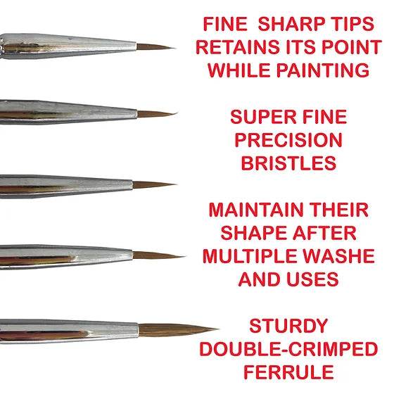 LANGHAO HAIR DETAIL PAINT BRUSH SET 3/0 - 2 - Rising Sun FPV