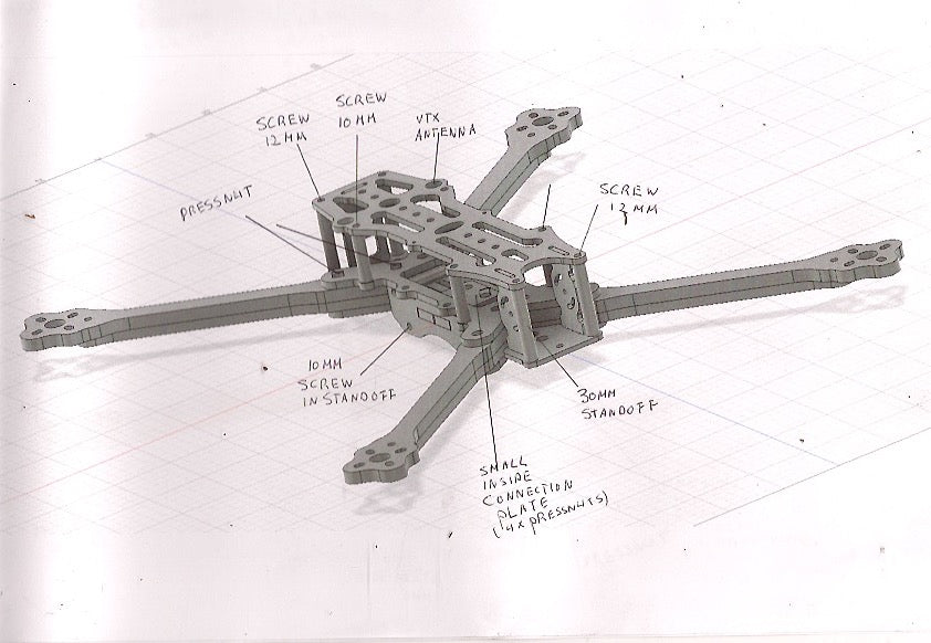 AR8V4 8" Spare Arms (Stand in Quad Designs)