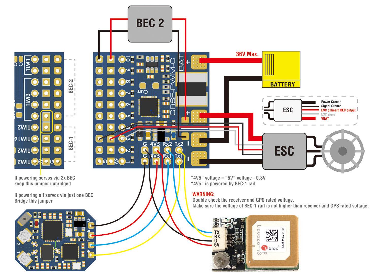 MatekSYS CRSF TO PWM-C CONVERTER - Rising Sun FPV